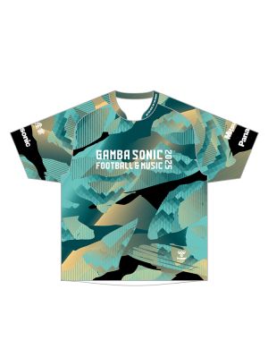 2025 GAMBA SONIC Tシャツ ネーム＆ナンバー加工2桁