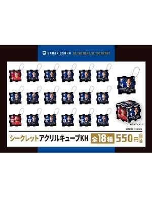 シークレットアクリルキューブキーホルダー